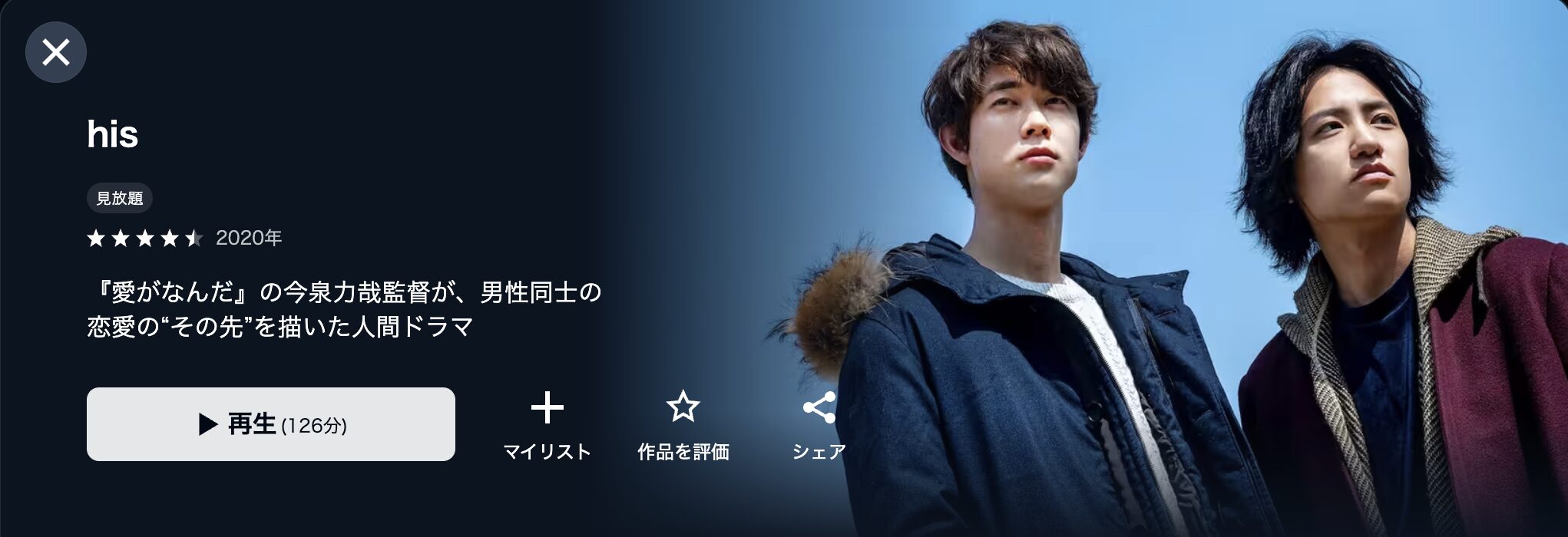 U-NEXTのhis配信画像