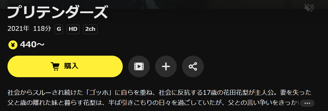 DMM TVのプリテンダーズ配信画像