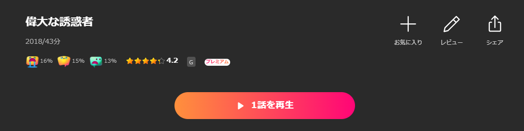 Leminoの偉大な誘惑者配信画像
