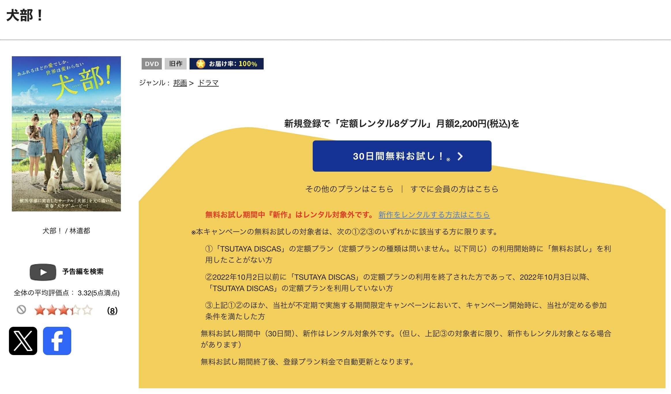 TSUTAYA DISCASの犬部！