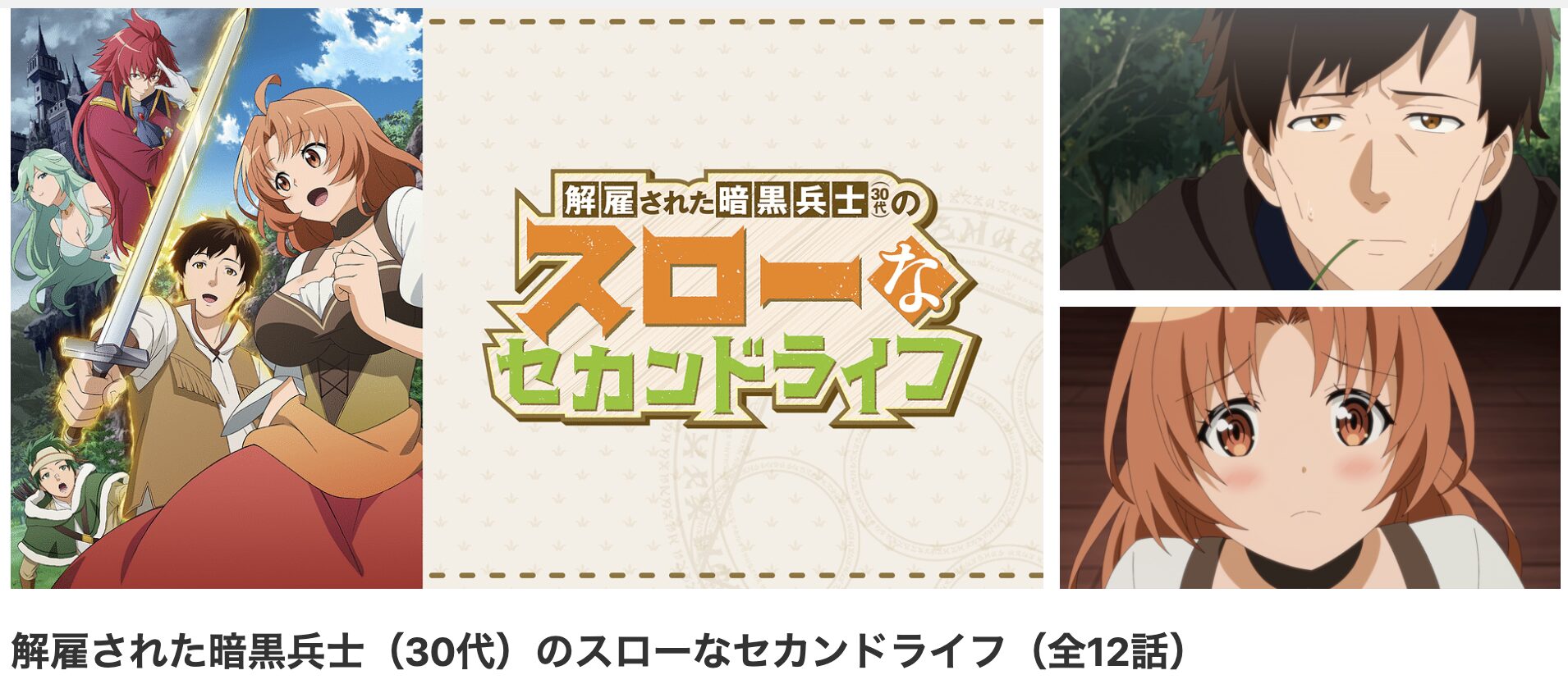 dアニメストアの解雇された暗黒兵士(30代)のスローなセカンドライフ!配信画像