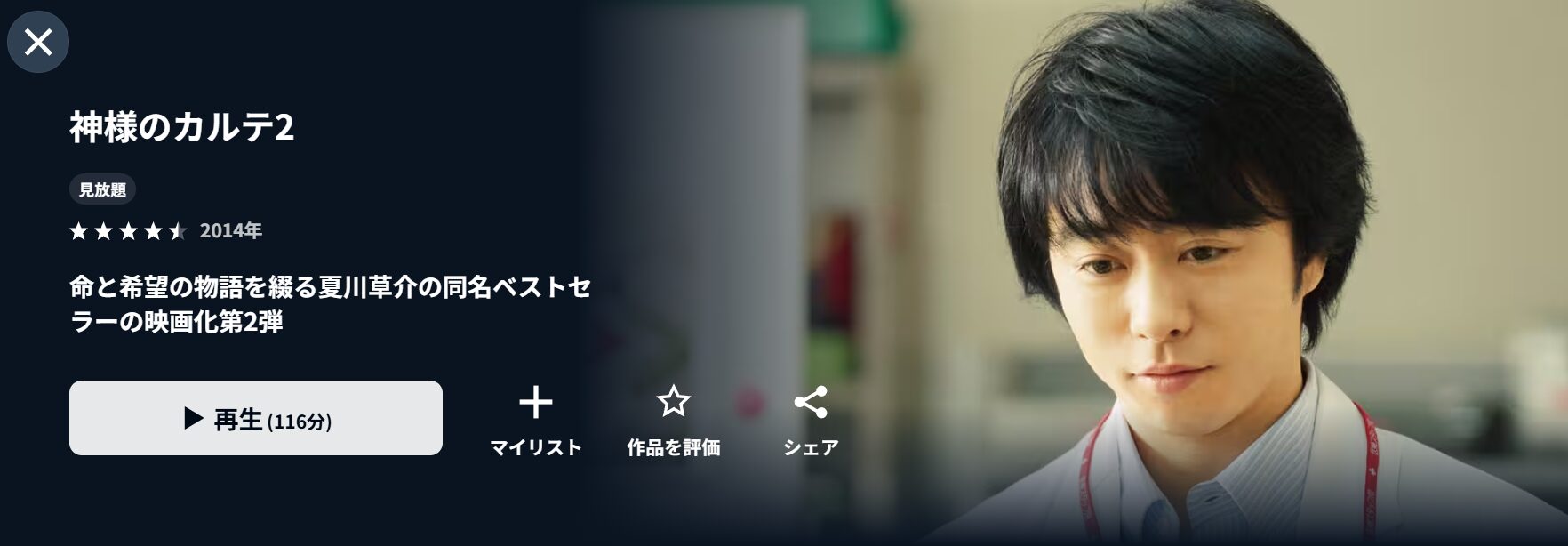 U-NEXTの神様のカルテ2配信画像