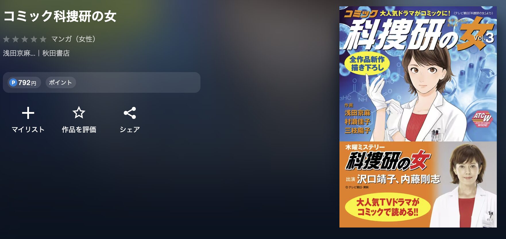U-NEXTの科捜研の女 配信画像
