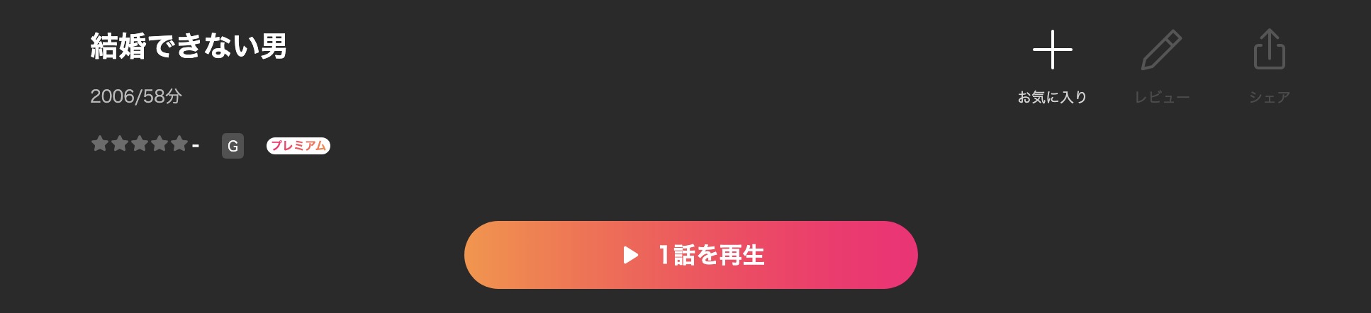 Leminoの結婚できない男配信画像