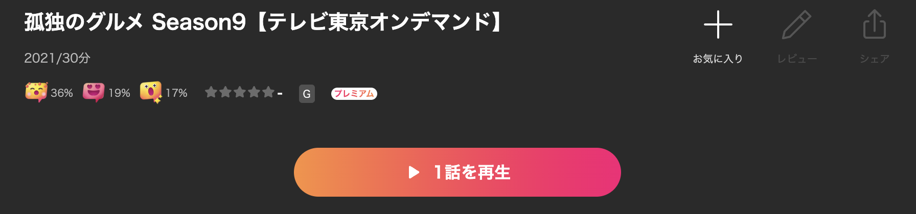 Leminoの孤独のグルメシーズン9配信画像