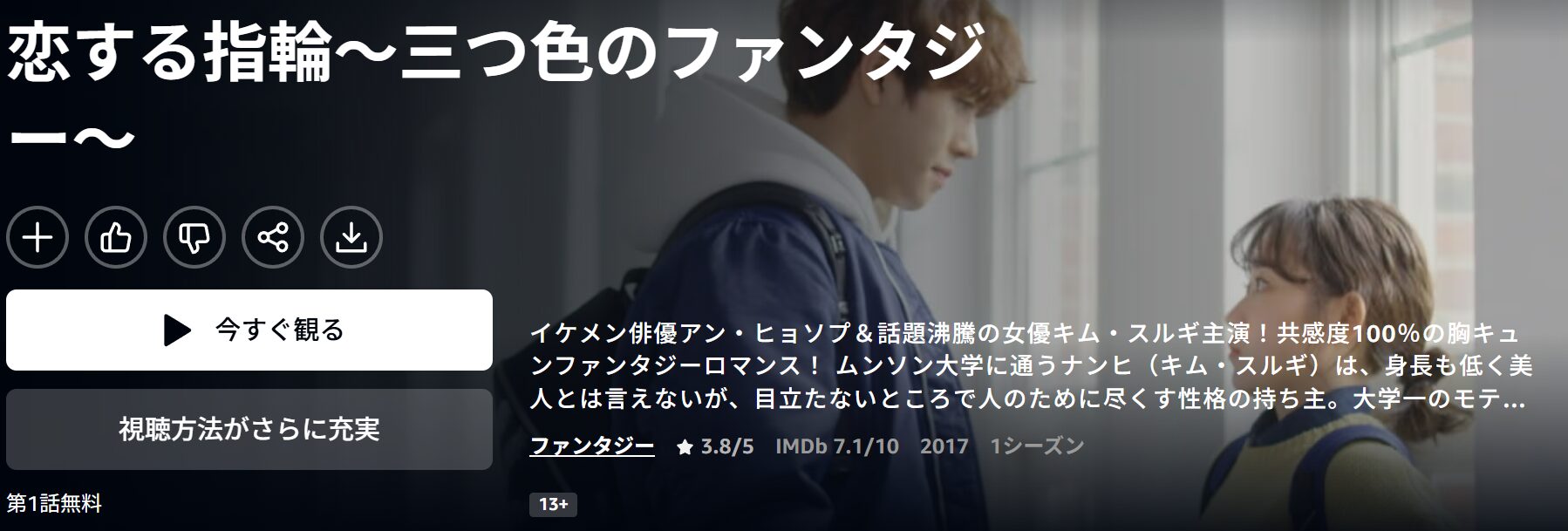 Amazonプライムの恋する指輪配信画像