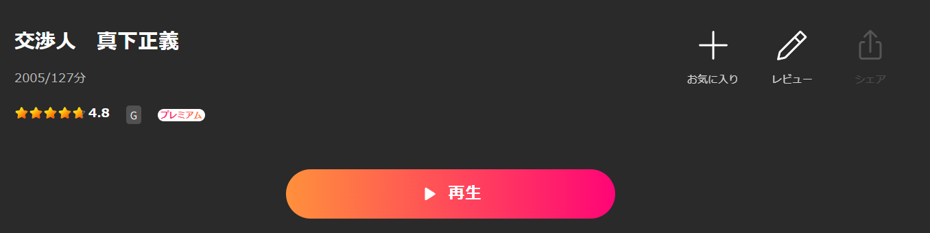 Leminoの交渉人 真下正義配信画像