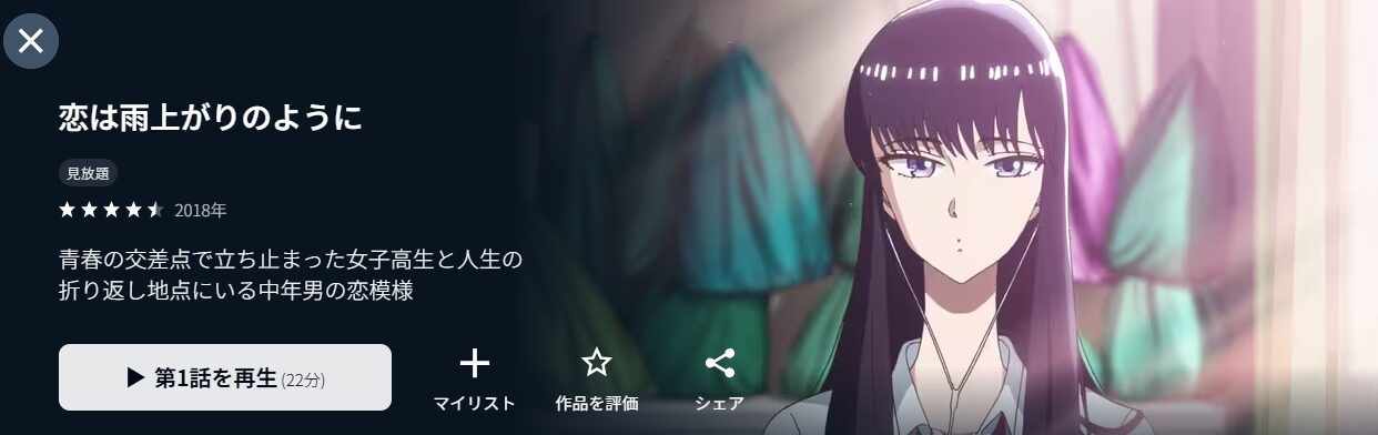 恋は雨上がりのように