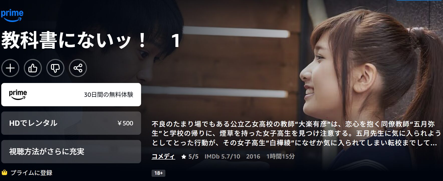 Amazonプライムの教科書にないッ！配信画像