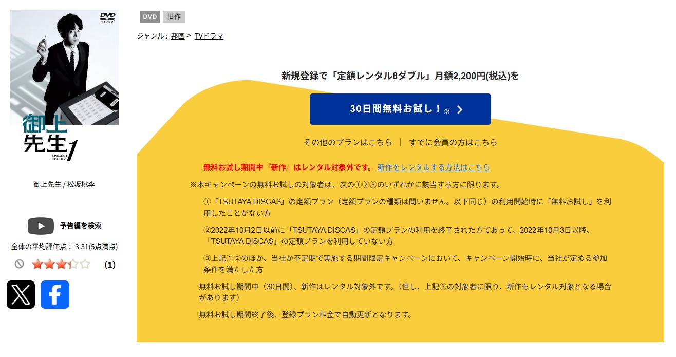 TSUTAYA DISCASの