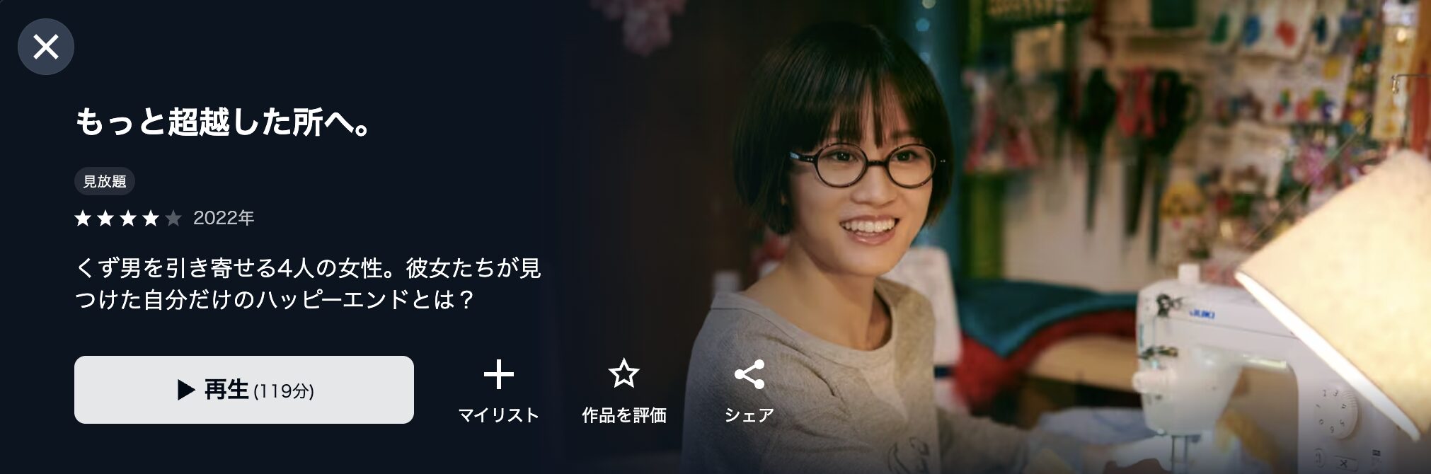 U-NEXTのもっと超越した所へ。配信画像