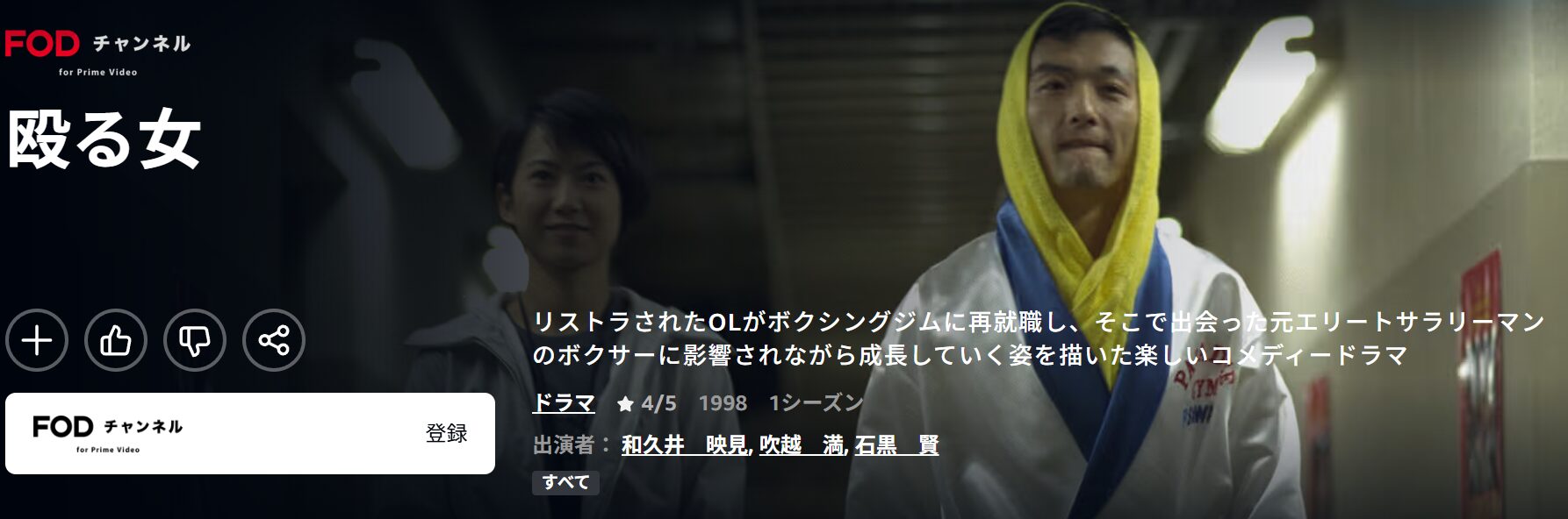 Amazonプライムの殴る女配信画像