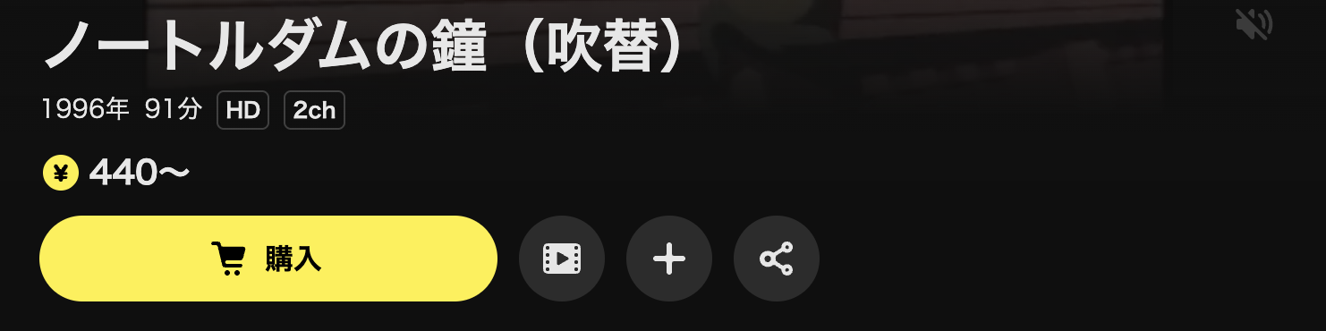 DMM TVのノートルダムの鐘配信画像