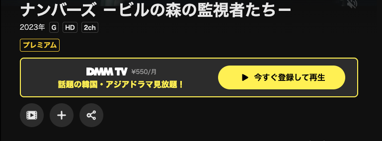DMM TVのナンバーズ配信画像