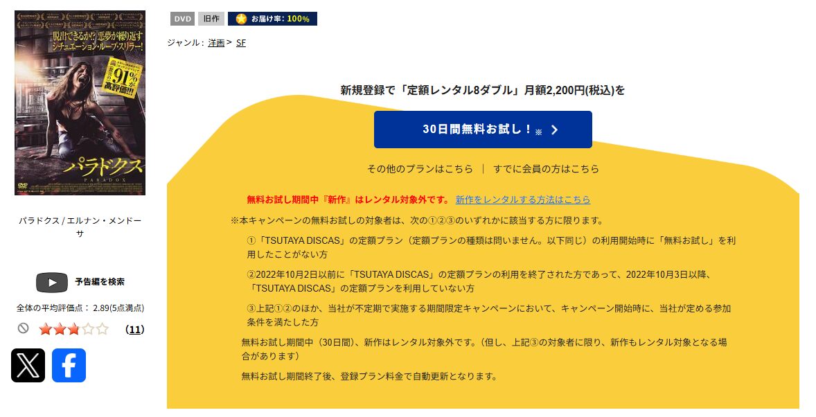 TSUTAYA DISCASのパラドクス