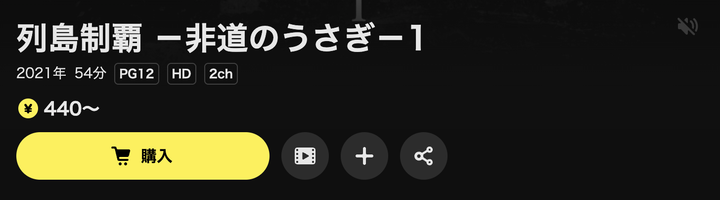 DMM TVの列島制覇-非道のうさぎ-1配信画像
