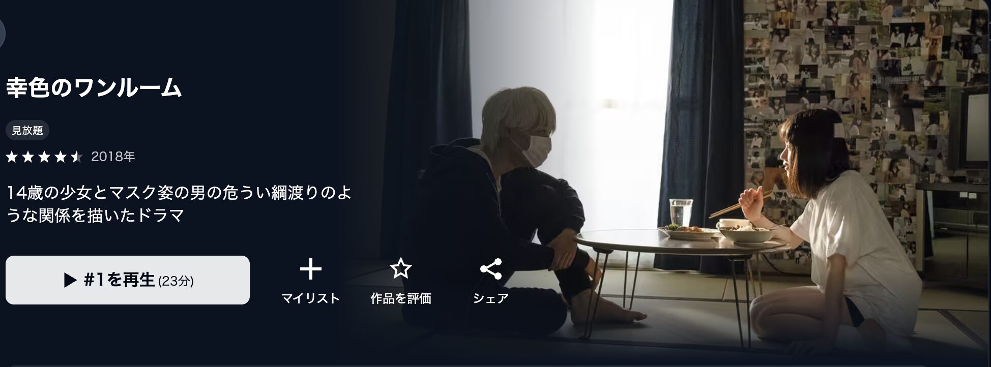 U-NEXTの幸色のワンルーム配信画像
