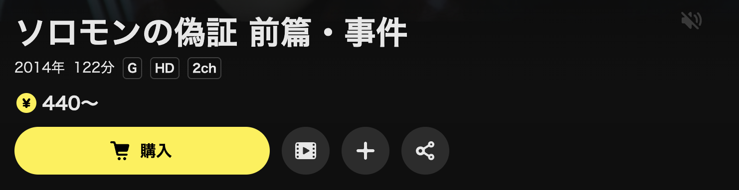 DMM TVのソロモンの偽証 前篇・事件配信画像