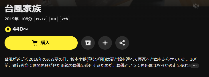 DMM TVの台風家族配信画像