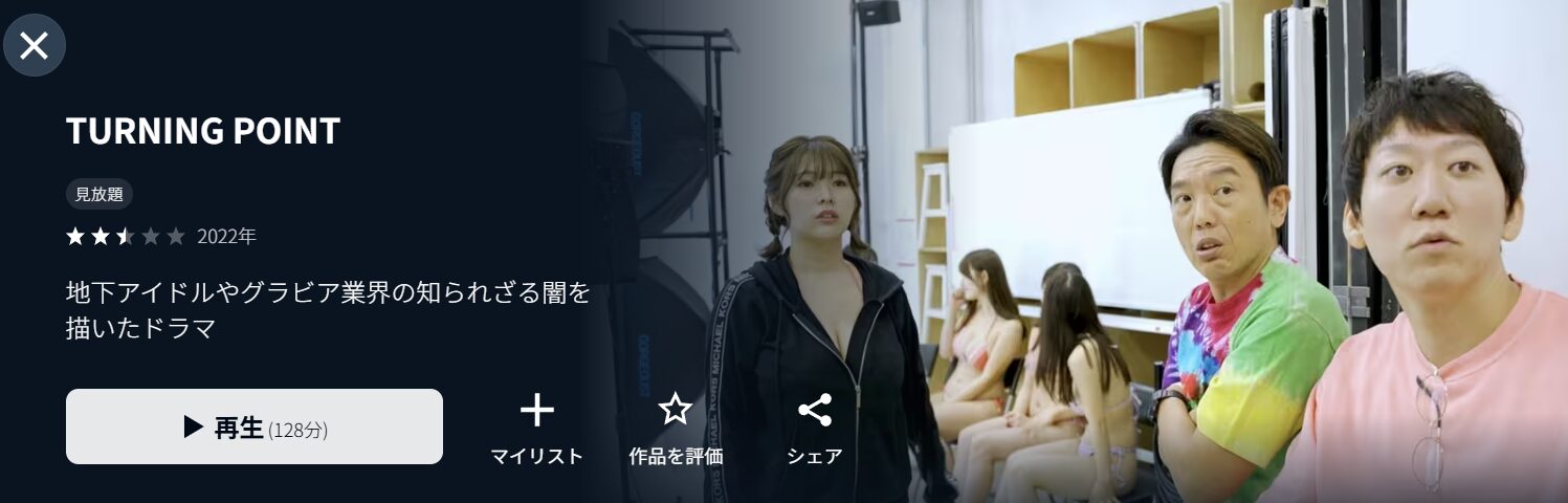 U-NEXTのTURNING POINT配信画像