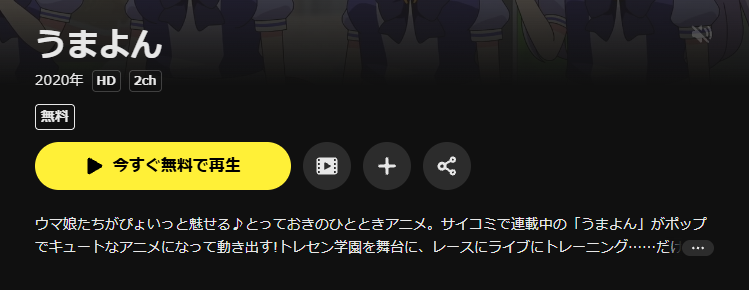 DMM TVのうまよん配信画像