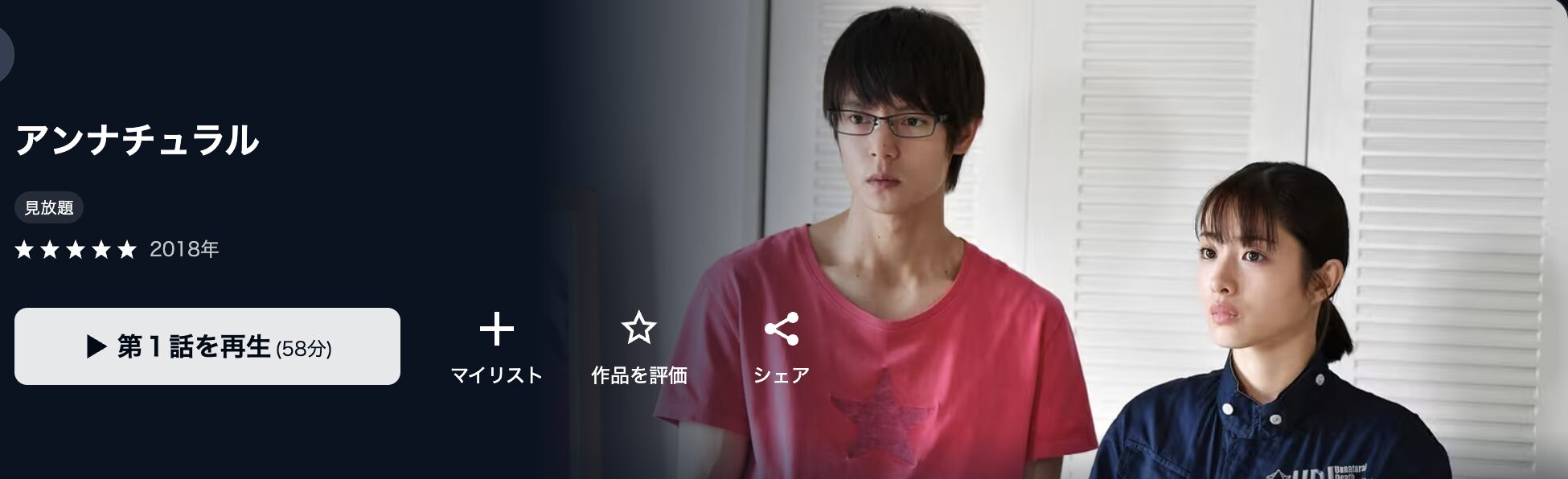 U-NEXTのアンナチュラル配信画像