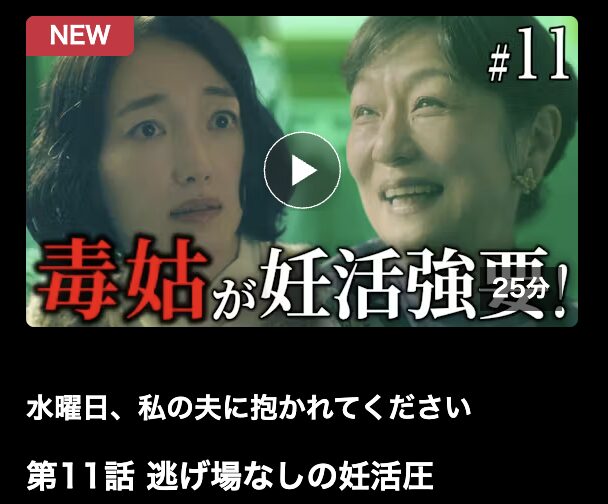 水曜日、私の夫に抱かれてください 見逃し配信 ネットもテレ東
