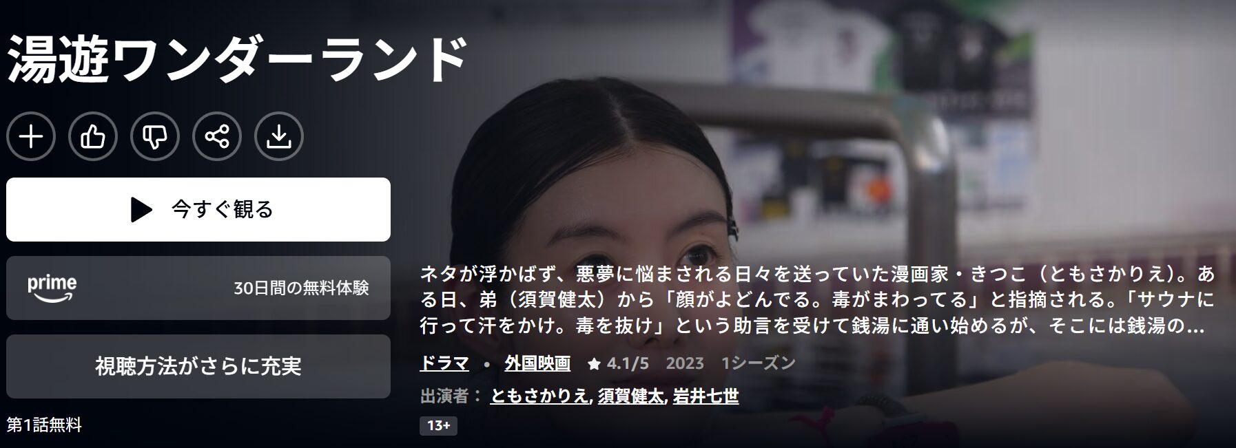 Amazonプライムの湯遊ワンダーランド配信画像