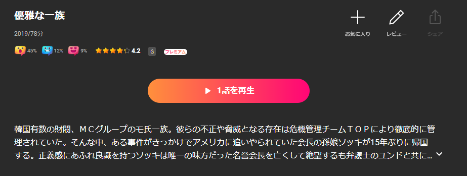 Leminoの優雅な一族配信画像