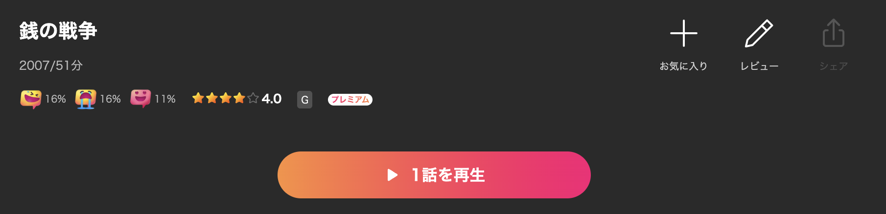 Leminoの銭の戦争配信画像