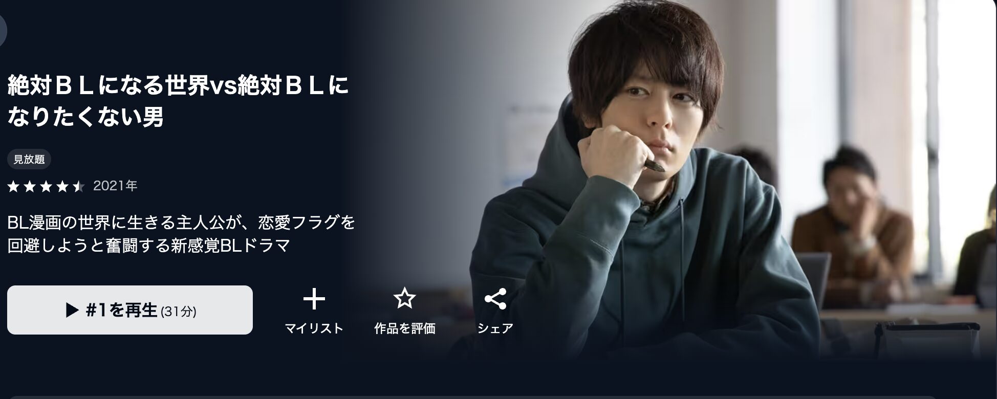 U-NEXTの絶対BLになる世界vs絶対BLになりたくない男配信画像