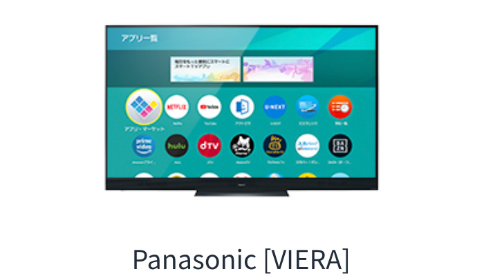 U-NEXT対応テレビ　視聴手順　Panasonic