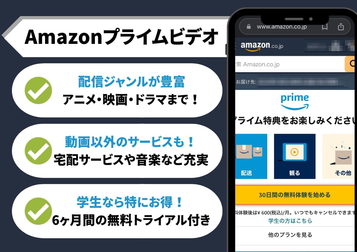 Amazonプライム無料