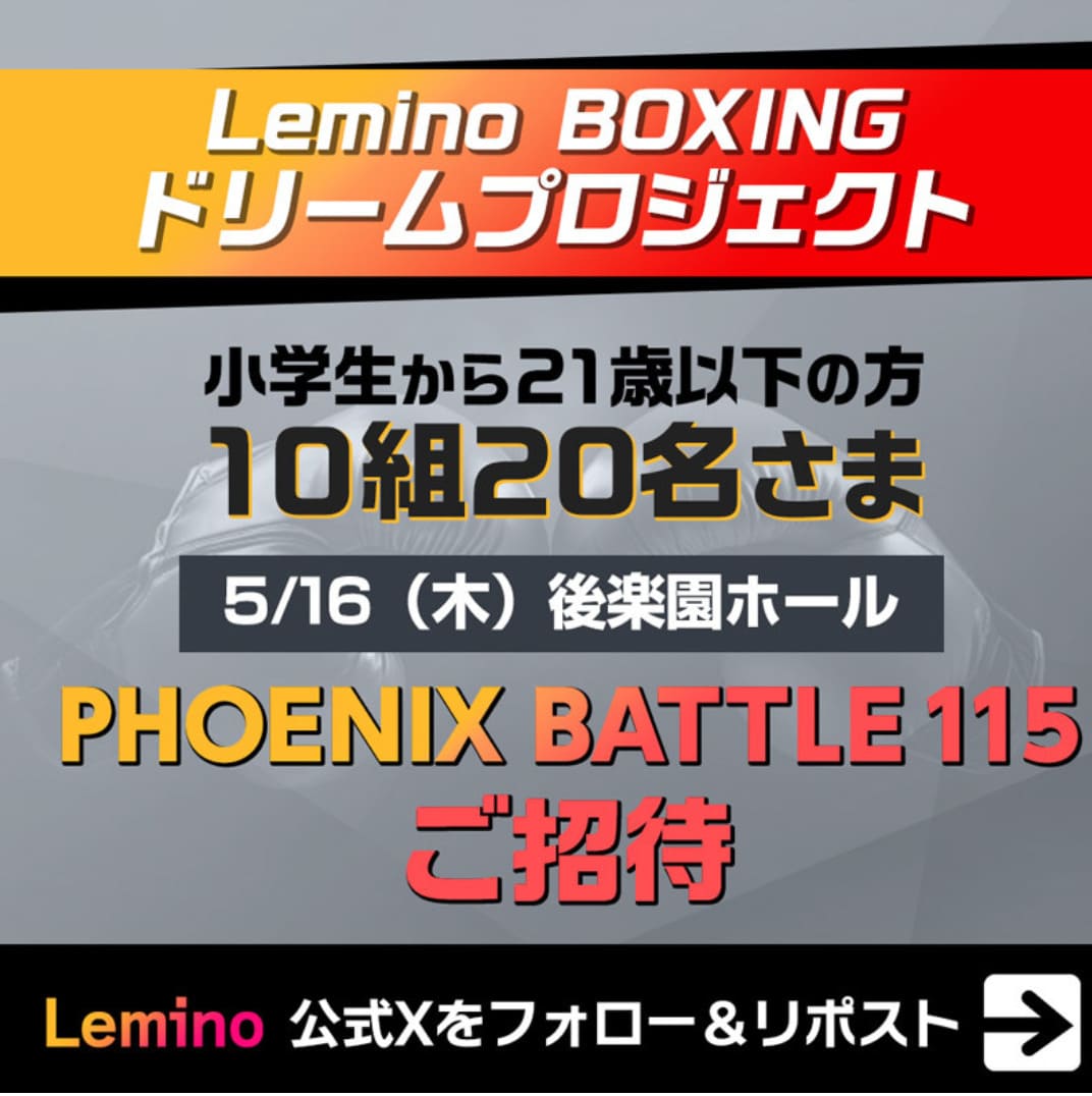 Lemino BOXING ドリームプロジェクト